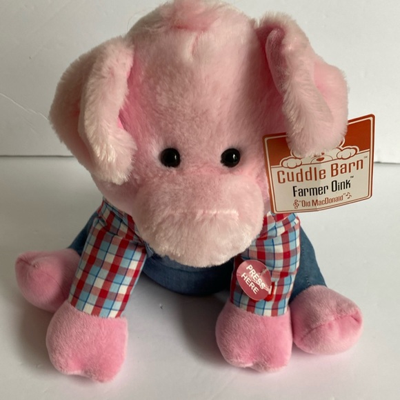 Cuddle Barn Farmer Oink animated plush NWT - Picture 1 of 6